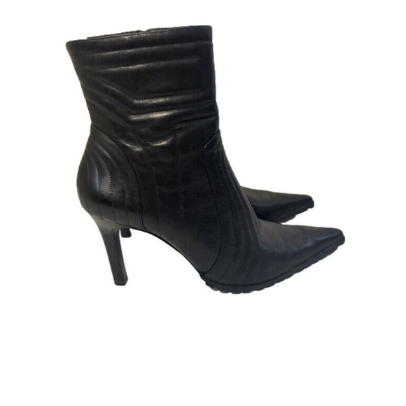 Nine West Shoes - Nine West Korda Quilted Moto Pointed Toe Stiletto Ankle Boots Womens 10M